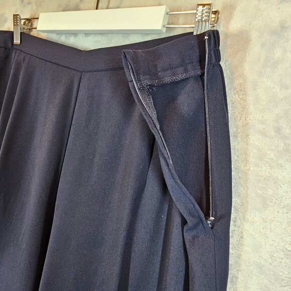 Danny & Nicole Womens 22W Navy Pant Suit Set Career office retro elastic waist - Picture 13 of 16